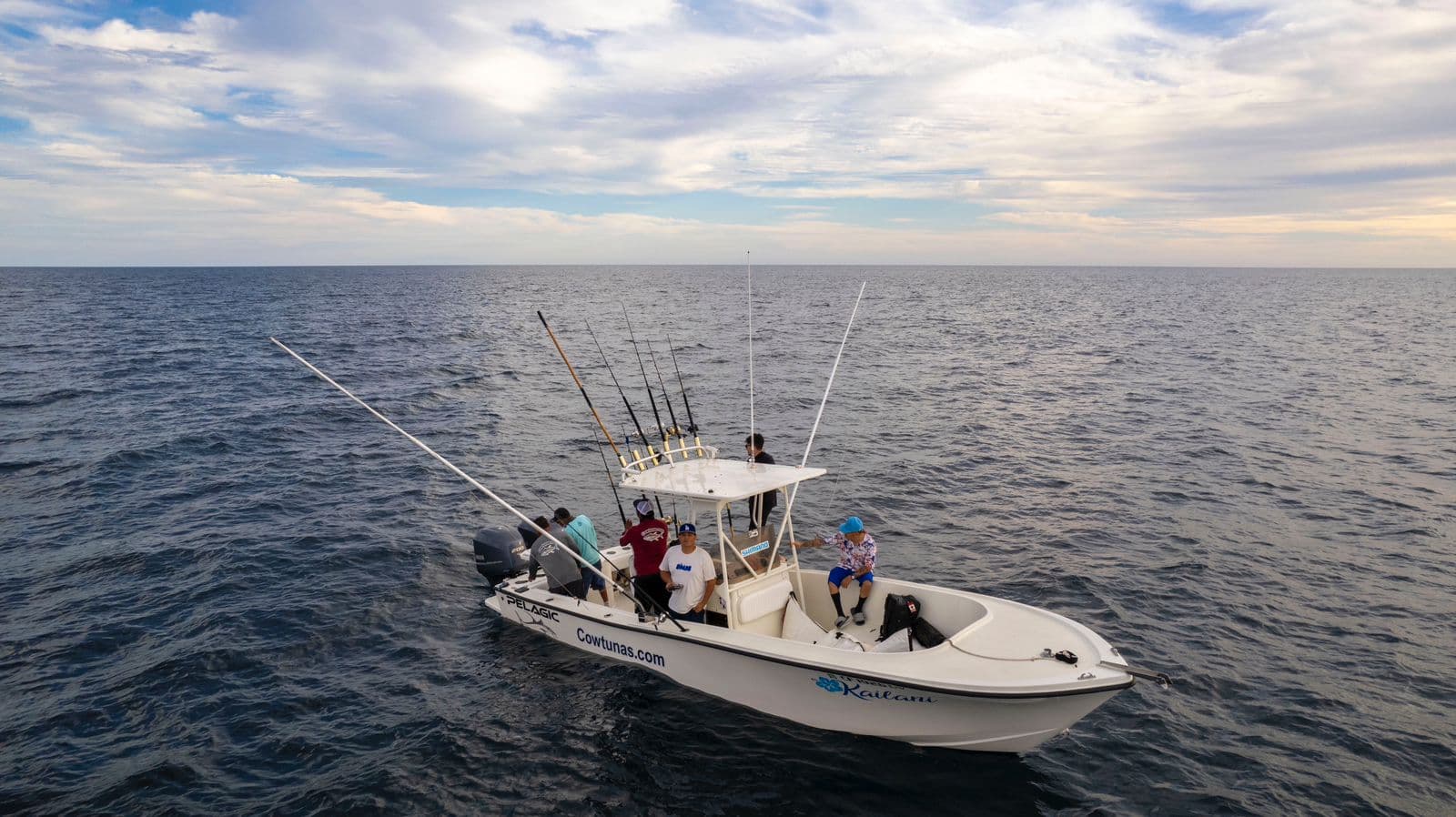 The Kailani on the open water of the Sea of Cortez
